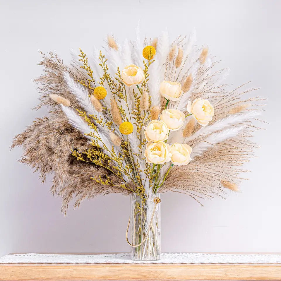 Dried Pampas Grass Decor-Pompous Grass Bouquet