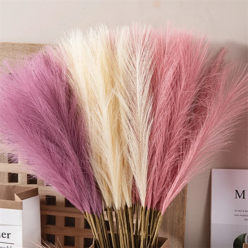 1 pc Each Natural Dried Pampas Grass Boho Home Decor Bouquet