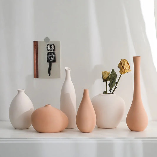 White Ceramic Vase Living Room Decoration