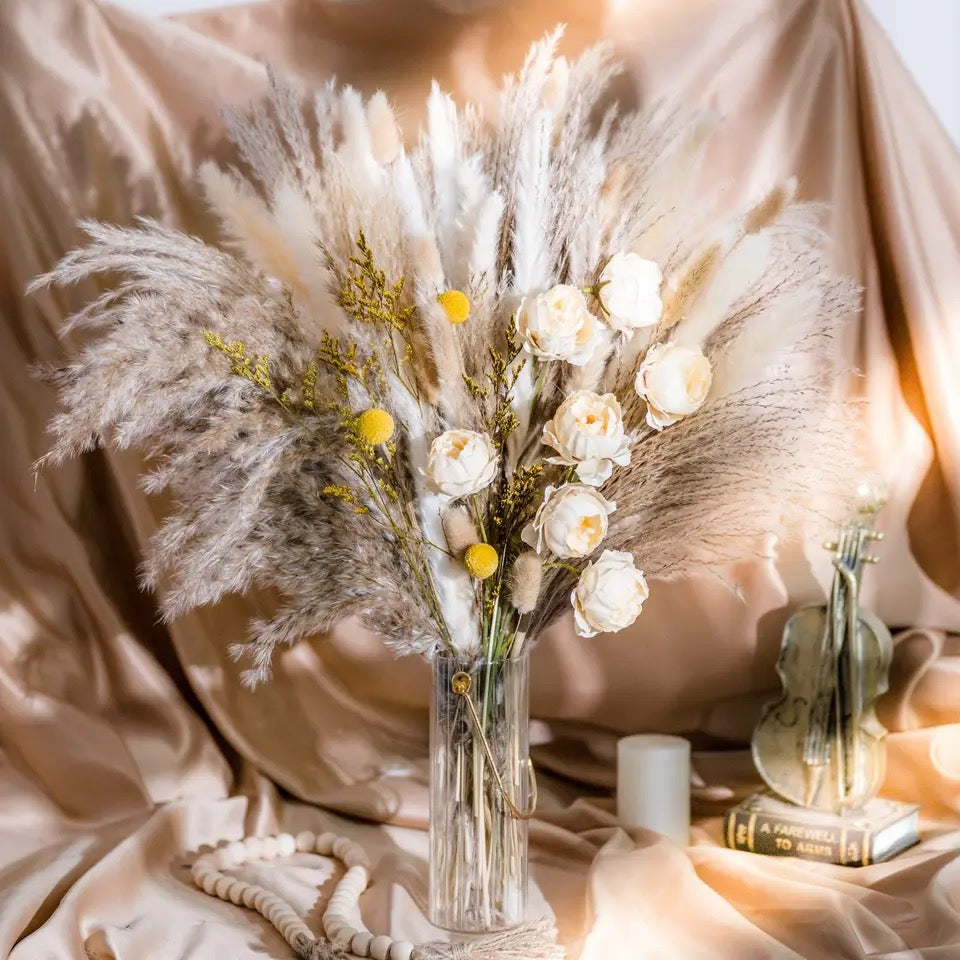 Dried Pampas Grass Decor-Pompous Grass Bouquet