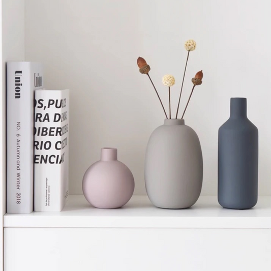 Dark Grey Living Room Decoration Vases for Home Decor