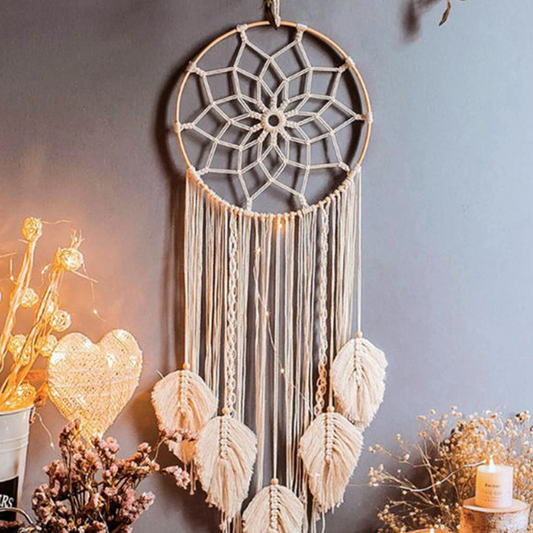 SpecTecHome Dream Catcher Bohemian Leaf Hanging Wall Nordic Decor Boho Handmade Tapestry Ornaments For Home Living Room Decoration